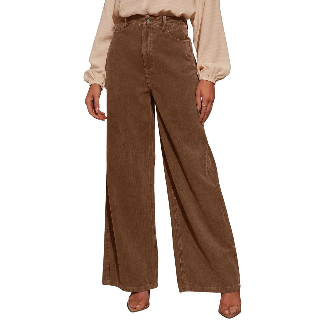 Women's Fashionable Loose-Fit Casual Pants Solid-Color Sweatpants