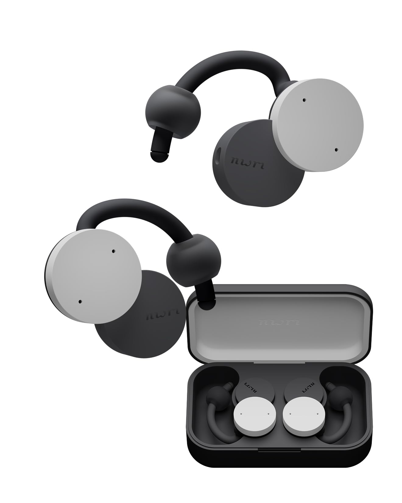

nwm True Wireless Ear Speakers nwm DOTS Earphones that block your Bluetooth NTT sonority Stone White (Num) Open-Ear don t ears, 5.3,