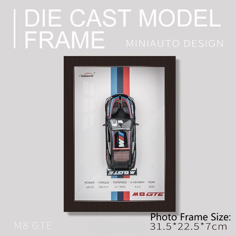 1:32 Scale Car Model Toy 3D Frame Sound Light Pull Back Doors Opened Car Ornament Decoration Painting Boy's Birthday Gifts