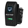 12V/24V Marine Rocker Switch Green LED SPST ON-OFF DPDT ON-OFF-ON Momentary Toggle for 4x4 Off-Road RZR ATV ARB Carling Style
