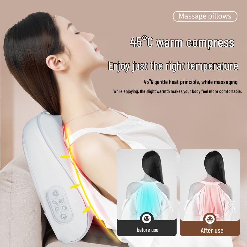 KANGZUO Multi-functional Neck & Back Massage Pillow