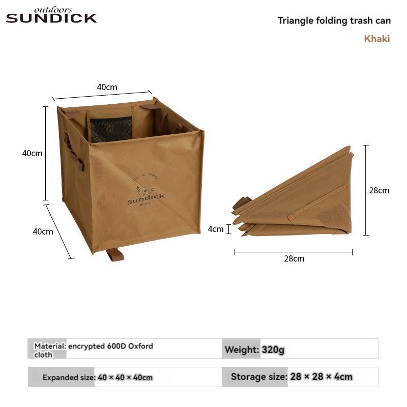 

Outdoor Travel Waste Container Foldable Large Capacity Outdoor Portable Trash Can Portable Trash Bag for Trip Travel Camping хакі