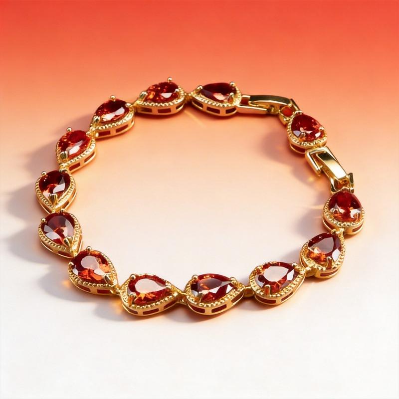 Meier Zircon bracelet - niche fashion, elegant & trendy crystal bracelet jewelry 20cm