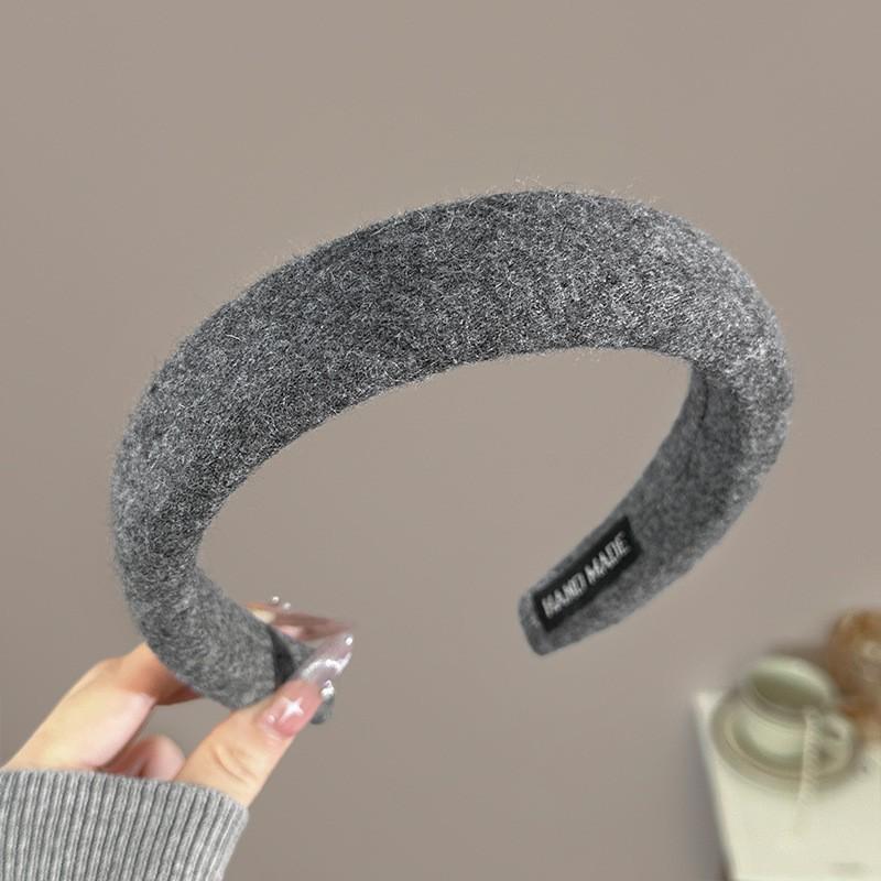 Wolle Strick Stirnband Haarbänder Damen Mädchen Schwamm Gepolstert Einfach Haarreif Band Lünette Haaraccessoires Herbst Winter Mode