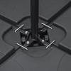 Weight Plates for Parasol Bases, Fillable, Weatherproof, 104cm X 104cm X 7.5H Cm, Black