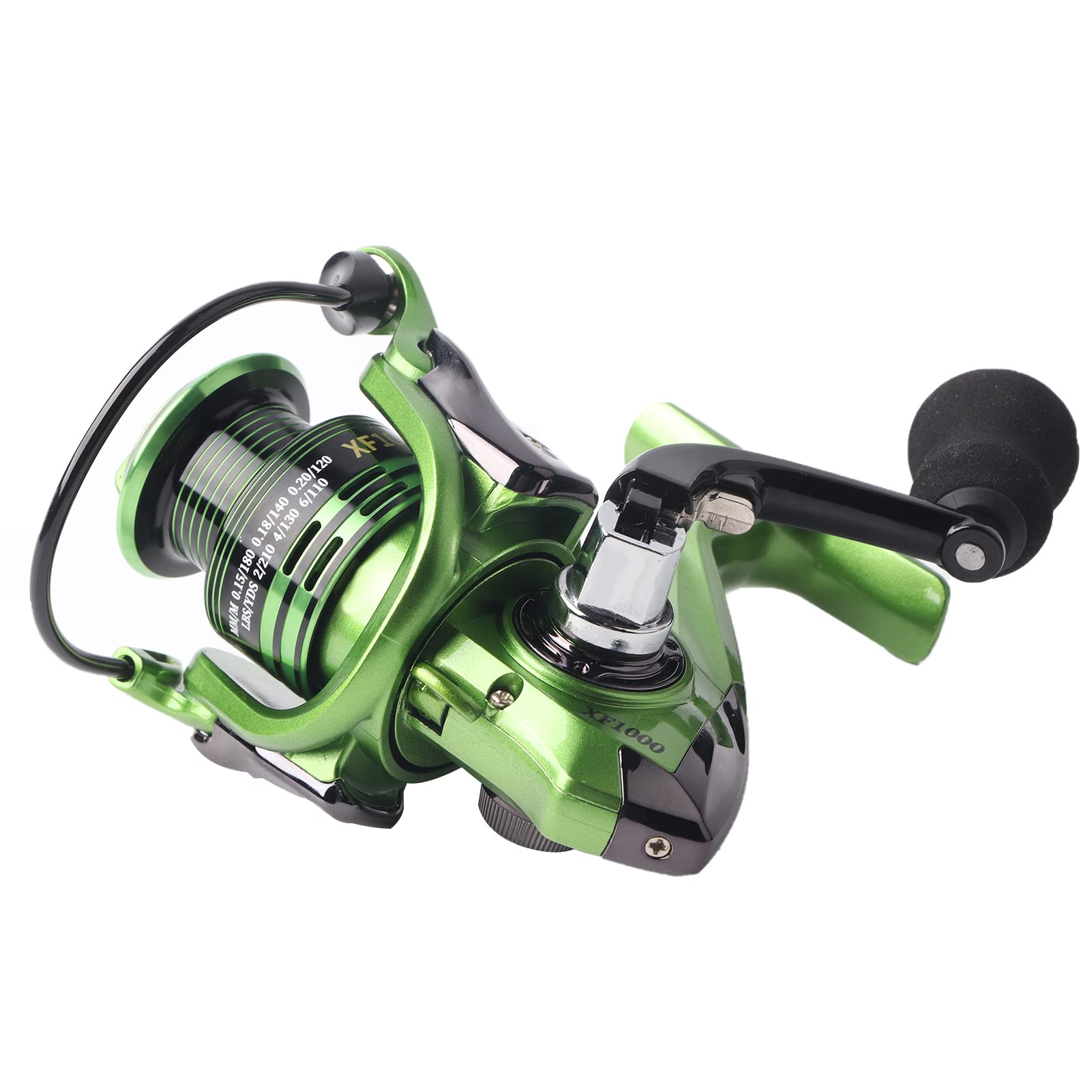 

Spinning suitable for saltwater highly lightweight metal casting fishing Green XF1000 reel, ambidextrous, fishing, durable, reel, gear, зелёный