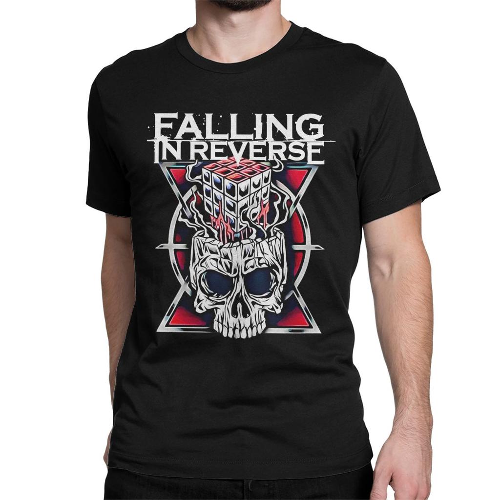 Falling In Reverse The Death T Shirts for Men Women Pure Cotton Casual T-Shirt Rock Music Tee Shirt Short Sleeve Clothing