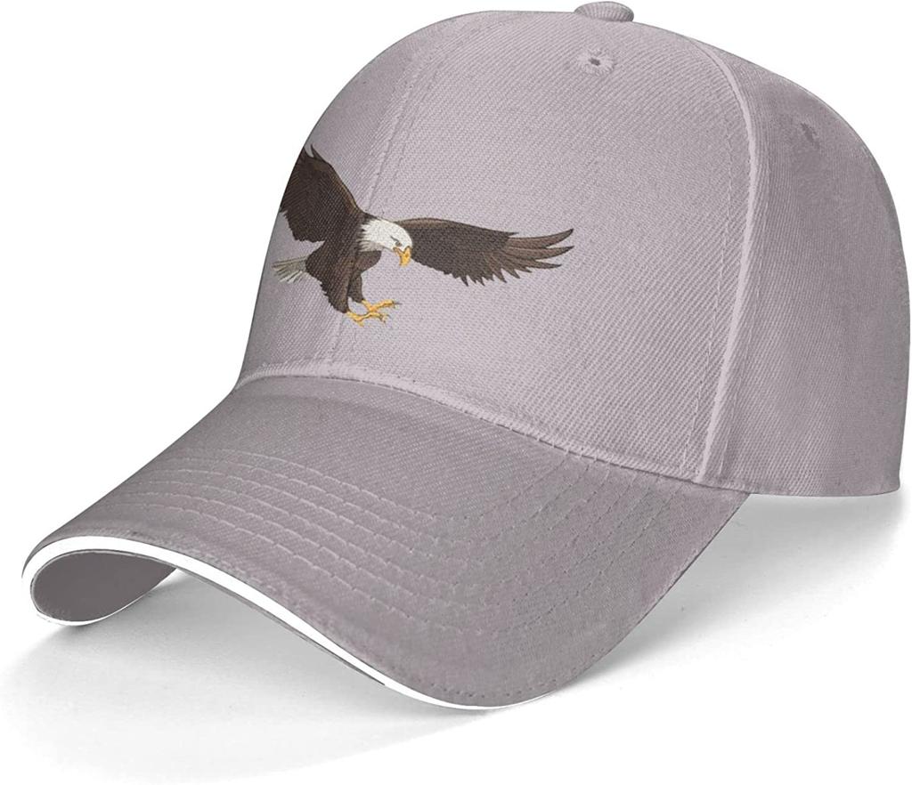 Eagle Baseball Cap Trucker Hat Sun Caps Outdoor Sports Hats Running for Teenager Men Women Unisex Black White Snapback Hat