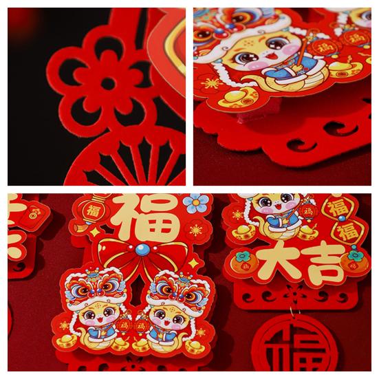 2025 Door Handle Decor Snake Year Chinese New Year Door Handle Pendant