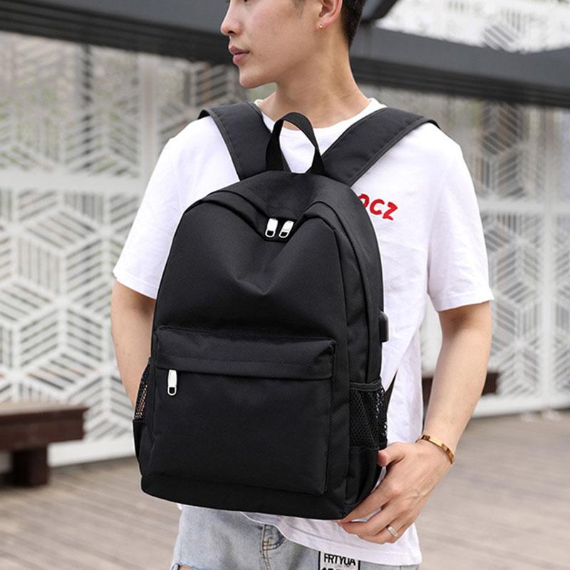 IELGY Men's Bag Versatile Casual Shoulders Wearable Travel Stylish Simple Breathable Usb