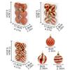 6Pcs/Set Gift Xmas Tree Decoration 6cm Christmas Spheres Pendant  Party Decoration