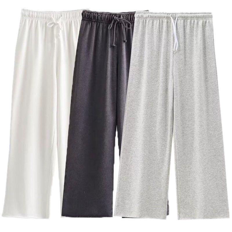 Fashion Style 2024 Autumn New Women's Clothing Mid Waist Washed Effect Flannel Jogger Pants Pants 3199331