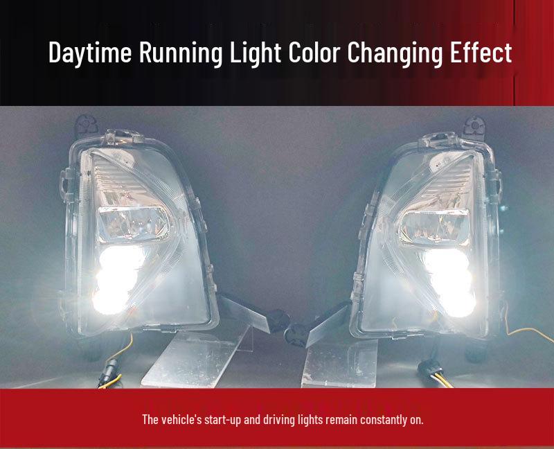 Compatible with 16-18 Toyota Prius LED Daytime Running Lights & Turn Signal Fog Lights