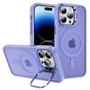 For iPhone 14 Pro Max Case Skin-Touch PC+TPU+Metal Phone Cover Compatible with MagSafe