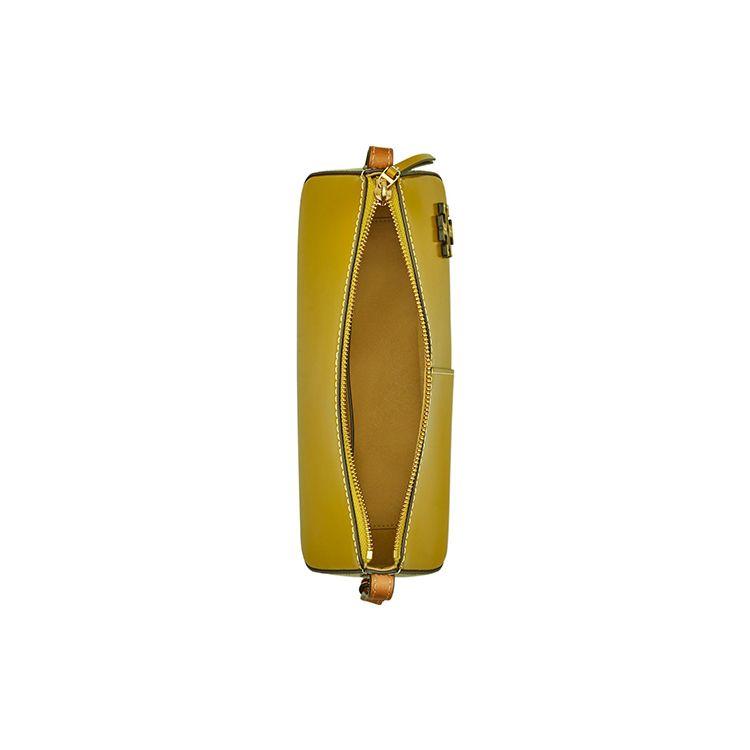 Tory Burch McGraw Zipper Closure Adjustable Shoulder Strap Leather Tote Shoulder Bag Women Handbags Green 138922-300