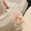 Bowknot Pony Apple Phone Case for iPhone 16 Pro Max: Clear, Cartoon Soft Cover for Besties