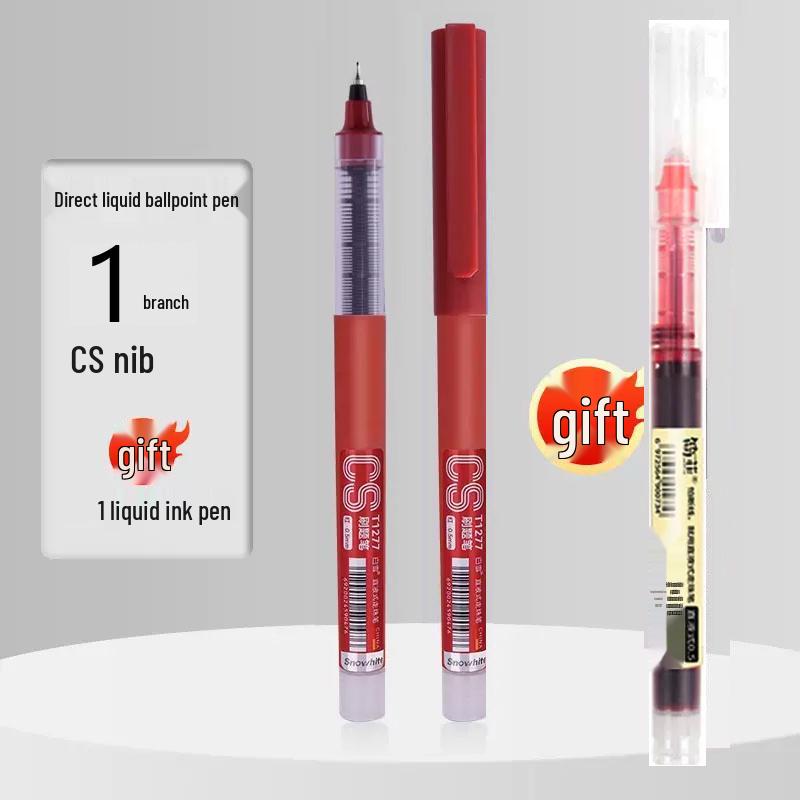 Sonderverkauf: Schnelltrocknender roter Kugelschreiber mit 0,5 mm Spitze und großem Fassungsvermögen für Schüler