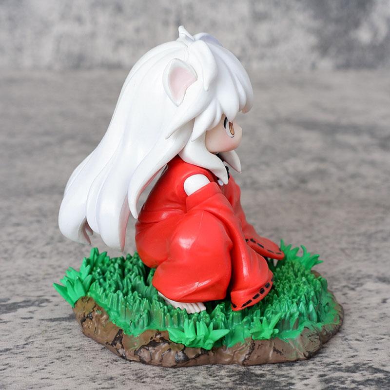 Inuyasha Action Figure Manga Figurine Anime Peripheral 10.5cm Q Version Model Doll Ornament PVC Desktop Decoration Gift for Kids