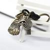 Unisex Eagle and Owl Genuine Leather Keychains - Handbag and Clothing Pendants