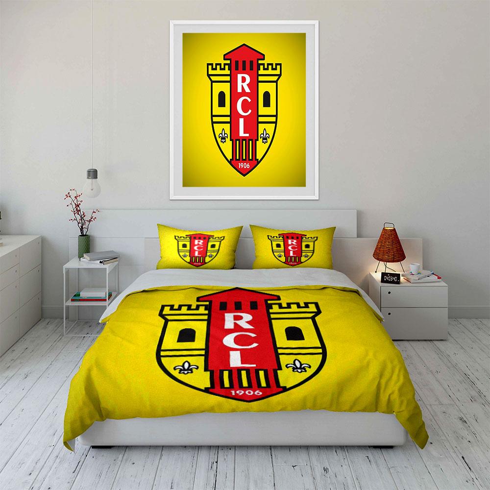 "Yellow RCL Castle Bedding Set" Bedding Duvet Cover Set Duvet Cover Pillowcases (1 * Duvet Cover 2 * Pillowcases, Without Duvet Insert)