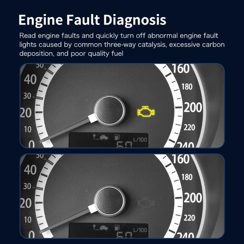 OBDII Scanner Diagnostic Tool Car Engine Fault Code Reader OBDII/EOBD Scan Tool with Readiness Freeze Frame