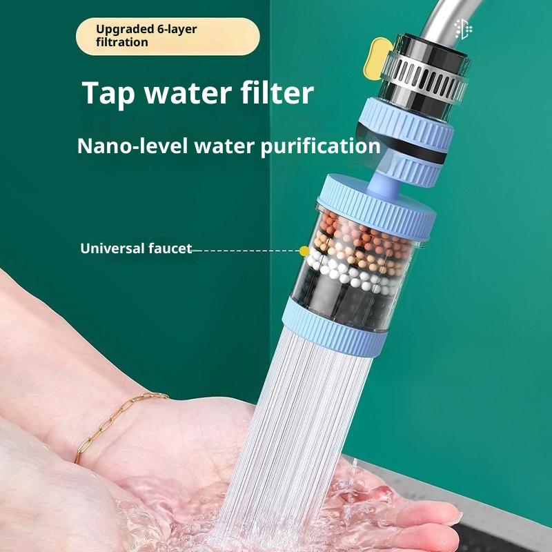 360° Rotation Water Faucet Filter Household Kitchen Faucet Mini Tap Water Clean Purifier Carbon Filter