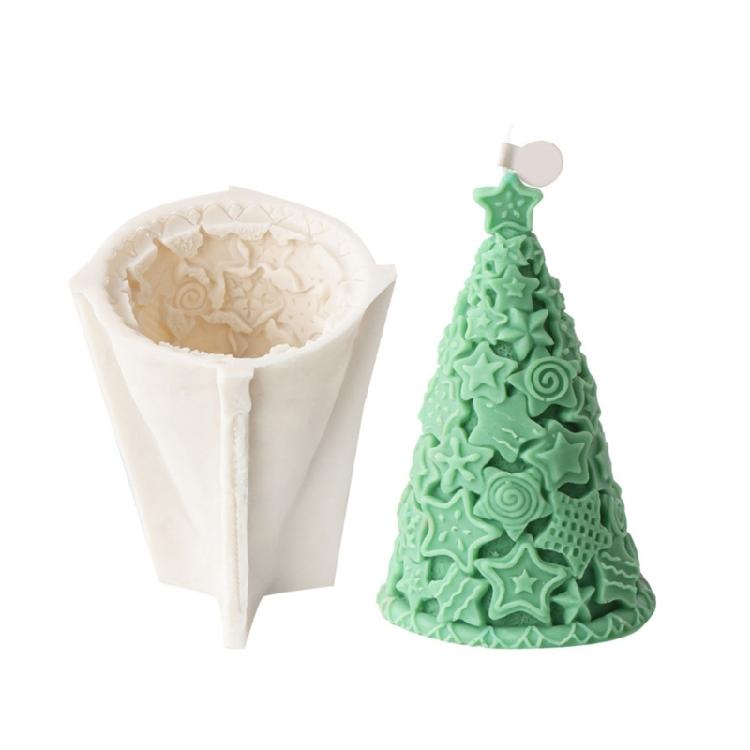 Christmas Tree Candle Molds Handmade Castings Molds Scented Candle Molds Clay Molds Plaster Molds Epoxy Resin Molds