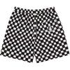 Vans X Asian Artists Alliance Riroo Collaboration Woven Lace-Up Simple Fashion Casual Shorts Women shorts Black White Checkered VN000QF7FBA