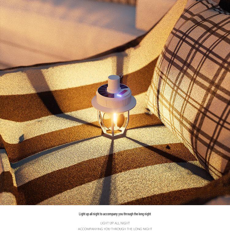 Multifunctional Solar Camping Lantern: Super Bright, Handheld, Hanging Light for Outdoor and Tent Use