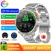 Militärische 1100mAh Super-Große Batterie Herren Kompass Smartwatch 1,7-Zoll AMOLED Bluetooth-Anruf IP68 Wasserdicht Sport Smartwatch