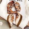 Luxury Silk Scarf for Women Hijab Bandana Fashion 70*70cm Square Scarves Handkerchief Design Shawl Wraps Echarpe Foulard