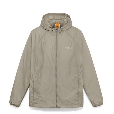 Solid Color Hooded Zipper Loose UV Protection Waterproof Sun Protection Jacket Men Jacket Laurel-Oak A5NHC-DH5