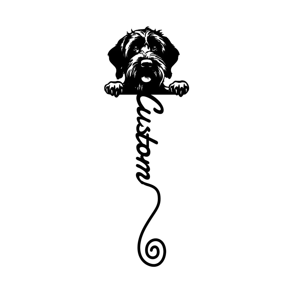 Wirehaired Pointing Griffon Metal Bookmark, Book Lover Gift, Teacher Appreciation, Back to School