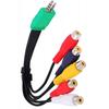 3,5-mm-Stecker 2,5-mm-Stecker auf 5 Cinch-Buchsenstecker Videoadapterkabel Kompatibel für BN39-01154 LED-LCD-TV-Videokabel