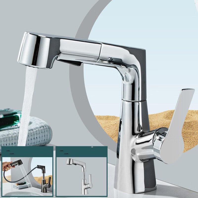 TLXT Bathroom Pull-Out Basin Faucet