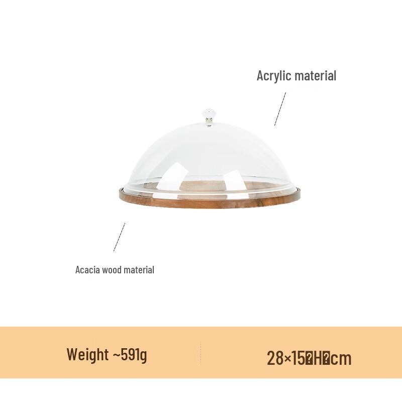 

Nordic Style Wooden Cake Display Plate