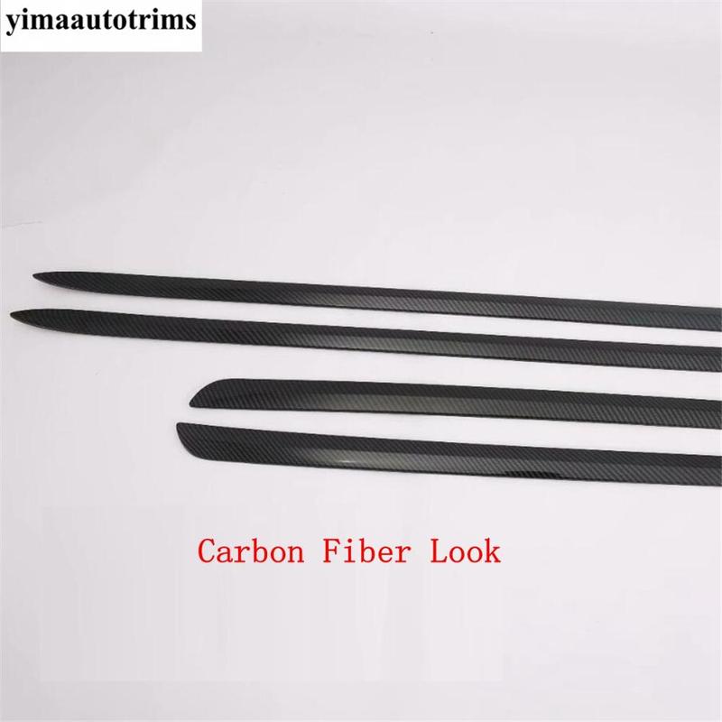 Car Side Door Body Molding Strip Anti-scratch Protector Cover Trim Fit For Tesla Model 3 2018 - Chrome Exterior Accessories