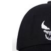Demon Grin Scary Mouth Flat Brim Adjustable Snapback Cap Polyester Adjustable Street Style Urban Street Baseball Hat For Men  Women Gender Neutral