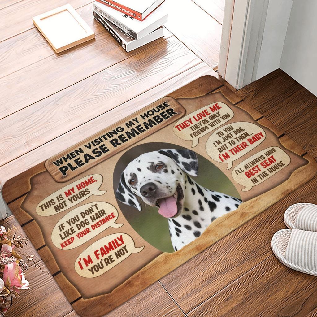 Quando Visitate la Mia Casa Ricordatevi Tappetino Zerbino Cane Jack Russell Terrier Antiscivolo Tappeto Bagno Cucina Soggiorno Tappeto