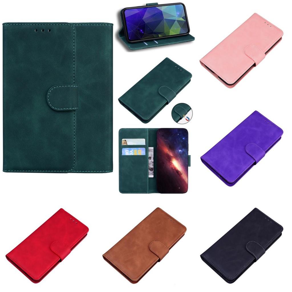 Samsung Galaxy For A06 Solid Color Skin Leather Phone Case Women Men Magnetic