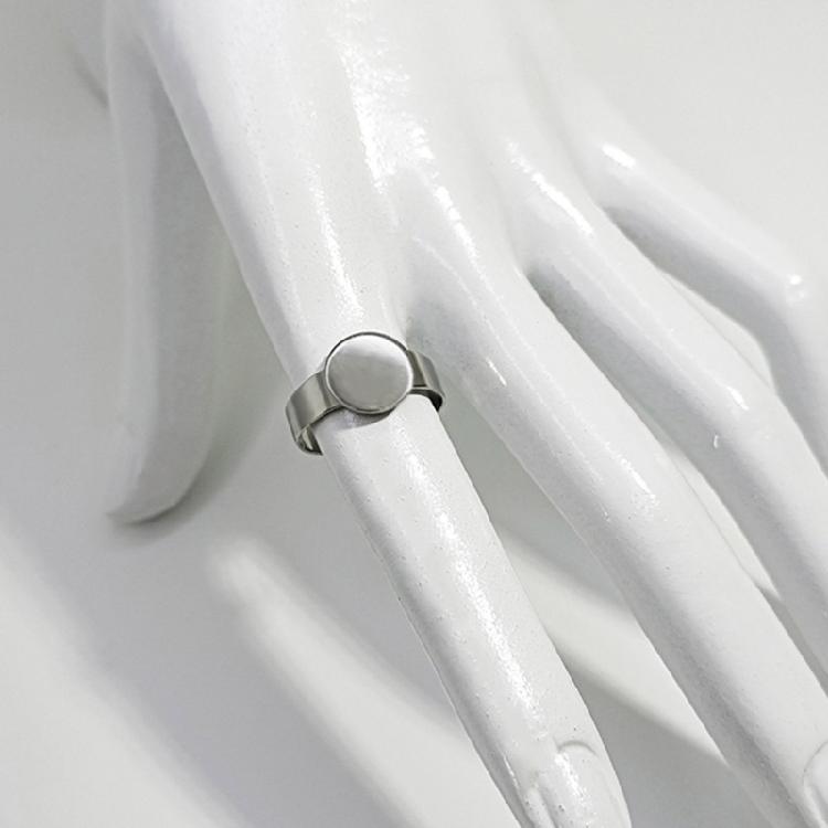 10 peças Bases de Anéis de Aço Inoxidável Anéis Ajustáveis de Aço Inoxidável Resistentes Montagens Para Criar Joias Únicas