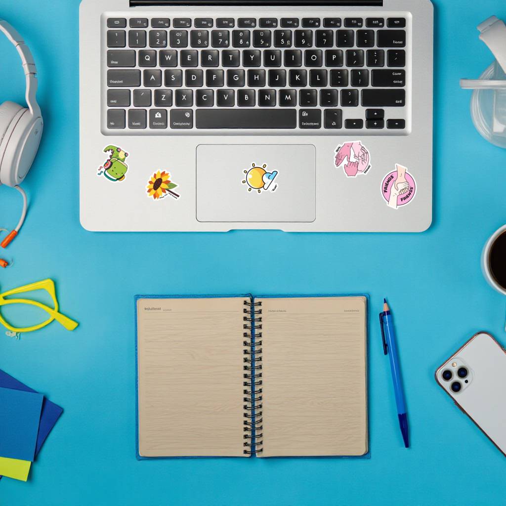 35pcs Playful Space Stickers Cartoon Flowers Sticker Pack Animal Stickers For Notebook Luggage Mobile Phone Cup Guitar Laptop
