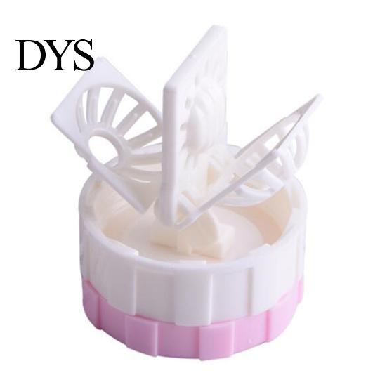 Contact Lenses Cleaner Case Washer Portable Rotating Cleaning Plastic Manual Holder Container for Travel Tool