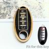 For Nissan Leaf Micra Qashqai J11 J10 X Trail T32 Versa Note Patrol Key Fob Cover 5 Buttons TPU Car Key Case Cover Accessories