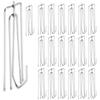 AA58 Window Treatment 4 Prongs Pinch Pleat Drapes Curtain Hooks 20pcs