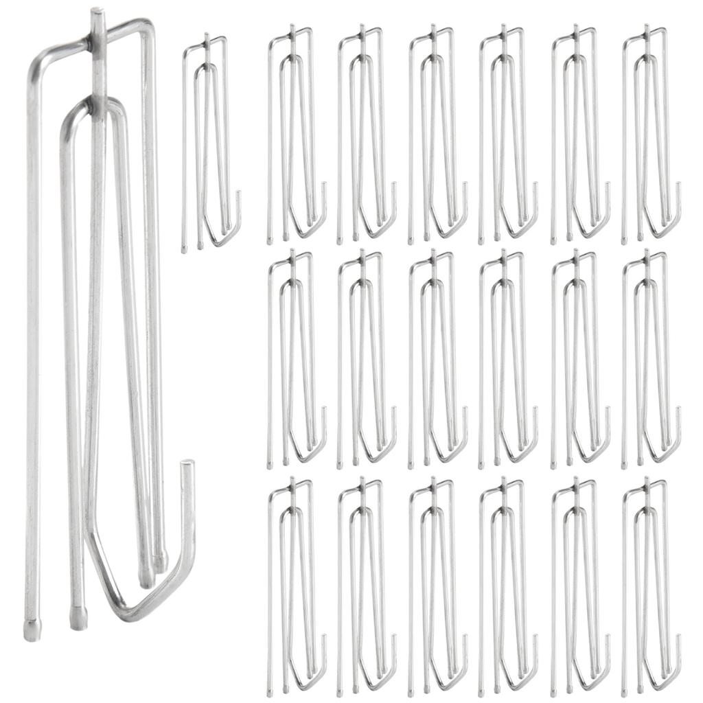 AA58 Window Treatment 4 Prongs Pinch Pleat Drapes Curtain Hooks 20pcs