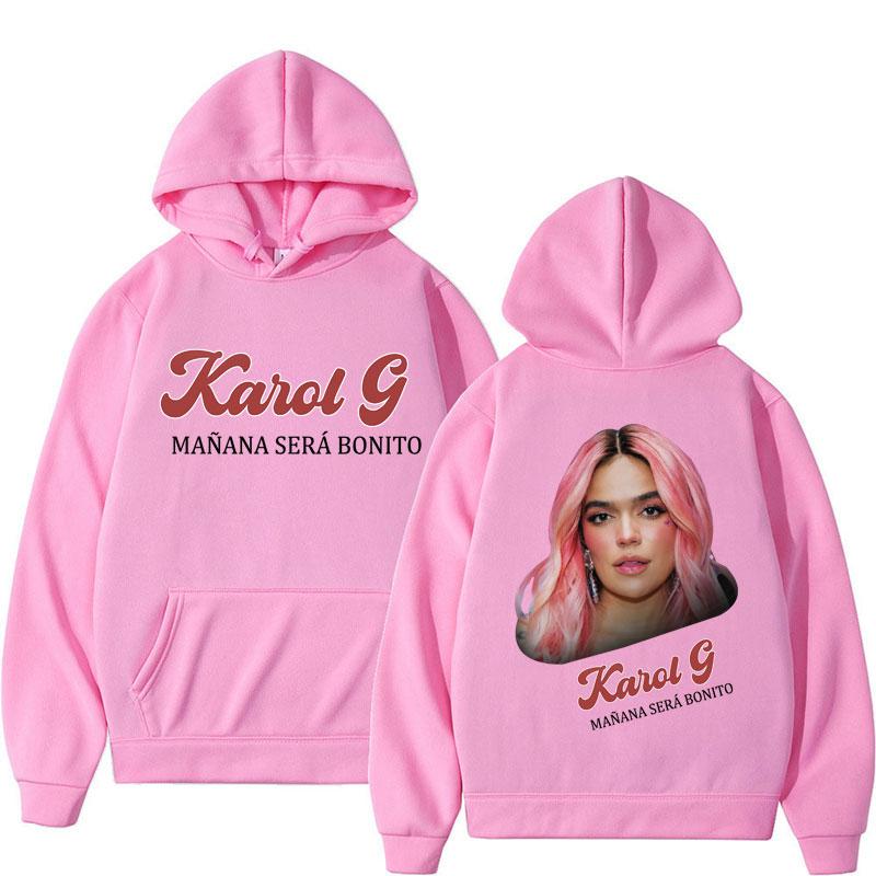 Karol G Manana Sera Bonito Vintage Hoodies Fashion Hip Hop Hooded Sweatshirt Oversized Warm Hoodie Streetwear Fans Gift