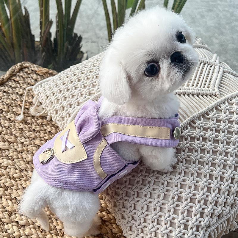 Pet out walking dog explosion-proof punch cat leash dog cat outdoor chest strap dog supplies clothes