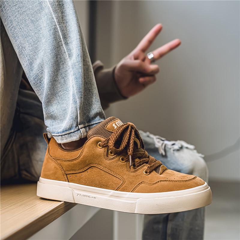 

Новые нишевые низкие кеды для мальчиков, спортивная и повседневная мужская обувь, универсальные кеды для скейтборда 7993 44 верблюд