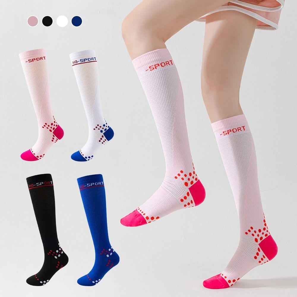Breathable Sports Leg Socks Anti-Slip Running Sock Professional Muscle Compression Socks Women